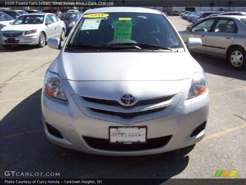 Silver Streak Mica / Dark Charcoal 2008 Toyota Yaris Sedan