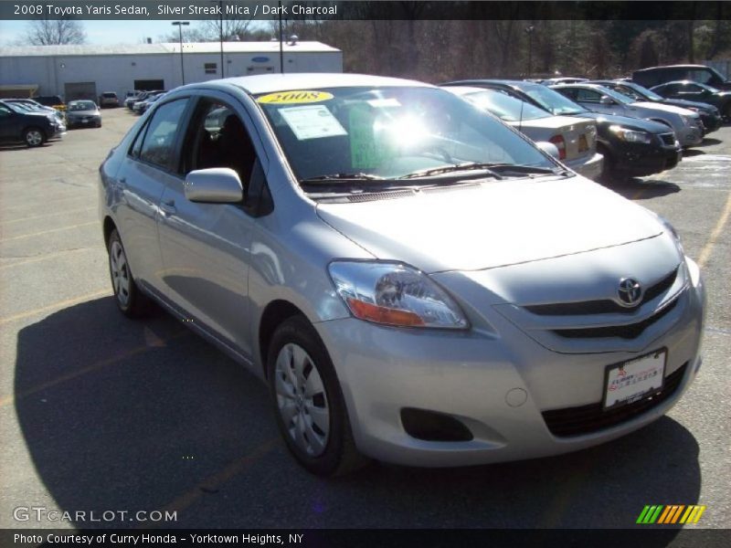 Silver Streak Mica / Dark Charcoal 2008 Toyota Yaris Sedan