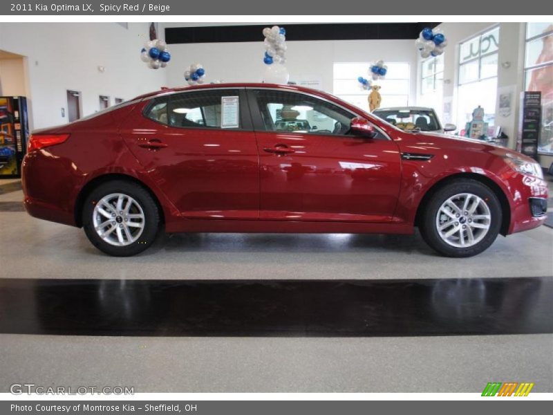 Spicy Red / Beige 2011 Kia Optima LX