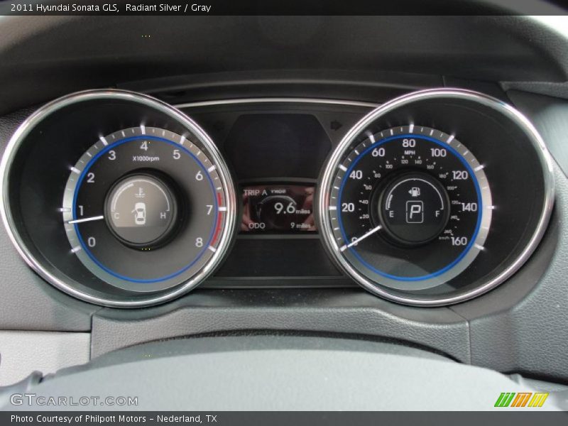 Radiant Silver / Gray 2011 Hyundai Sonata GLS