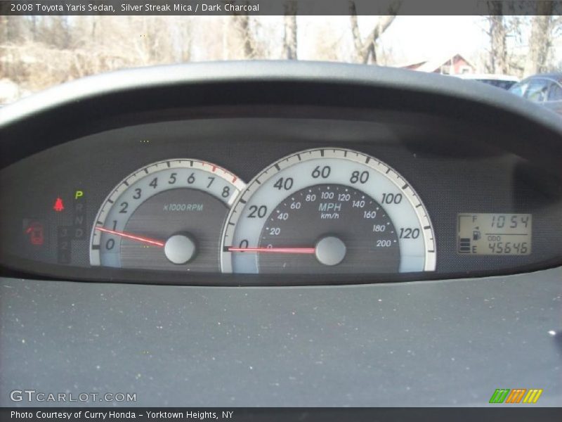 Silver Streak Mica / Dark Charcoal 2008 Toyota Yaris Sedan