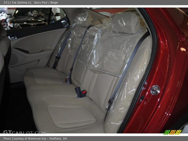 Spicy Red / Beige 2011 Kia Optima LX