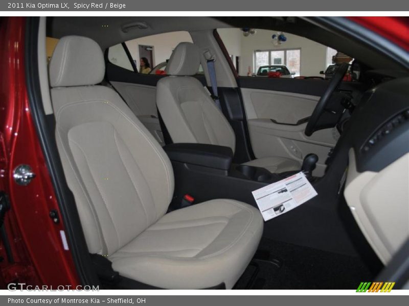 Spicy Red / Beige 2011 Kia Optima LX