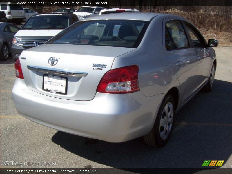 Silver Streak Mica / Dark Charcoal 2008 Toyota Yaris Sedan