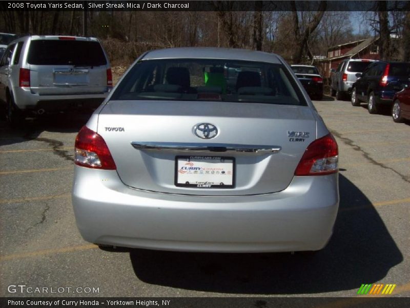 Silver Streak Mica / Dark Charcoal 2008 Toyota Yaris Sedan
