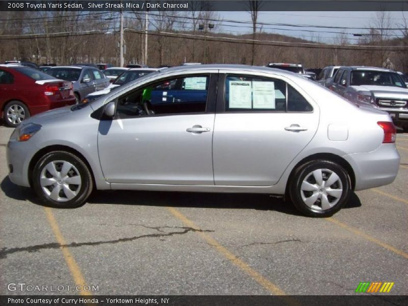 Silver Streak Mica / Dark Charcoal 2008 Toyota Yaris Sedan