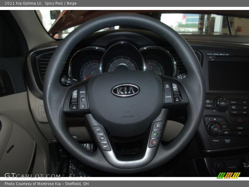 Spicy Red / Beige 2011 Kia Optima LX