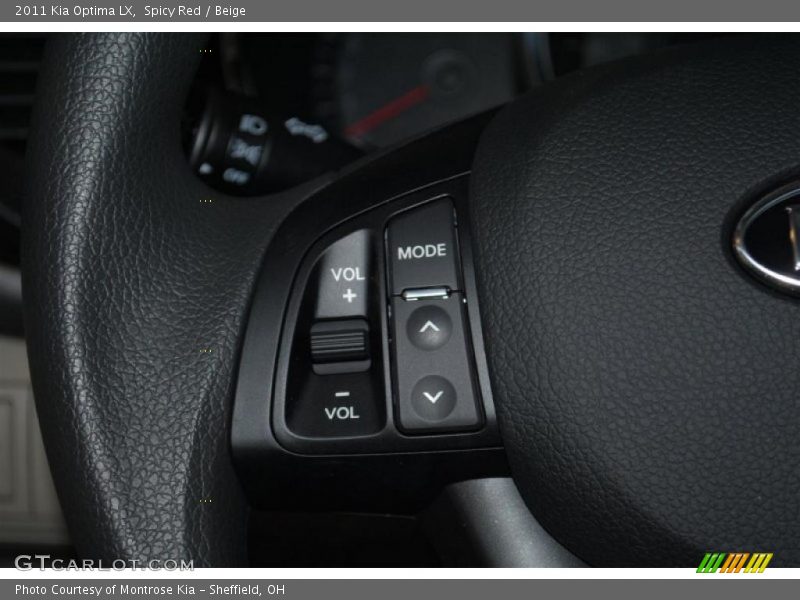 Spicy Red / Beige 2011 Kia Optima LX