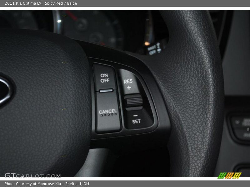 Spicy Red / Beige 2011 Kia Optima LX
