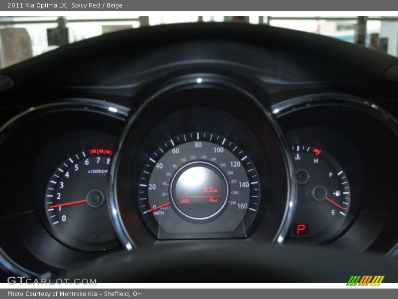 Spicy Red / Beige 2011 Kia Optima LX