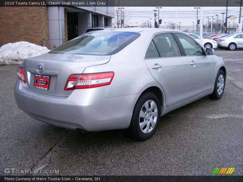 Classic Silver Metallic / Ash Gray 2010 Toyota Camry LE