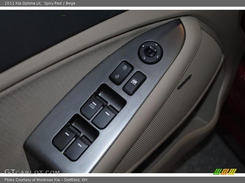 Spicy Red / Beige 2011 Kia Optima LX