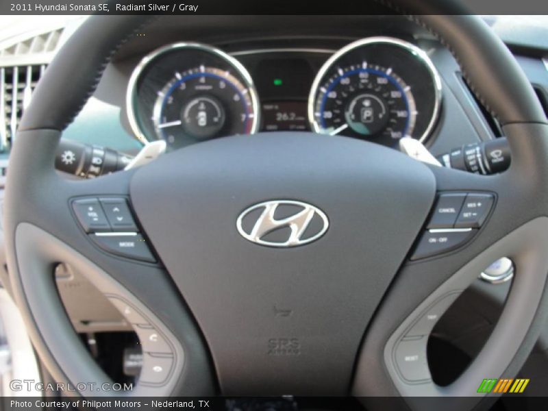 Radiant Silver / Gray 2011 Hyundai Sonata SE