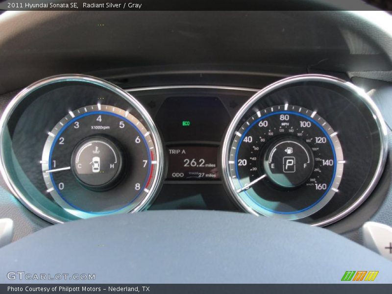 Radiant Silver / Gray 2011 Hyundai Sonata SE
