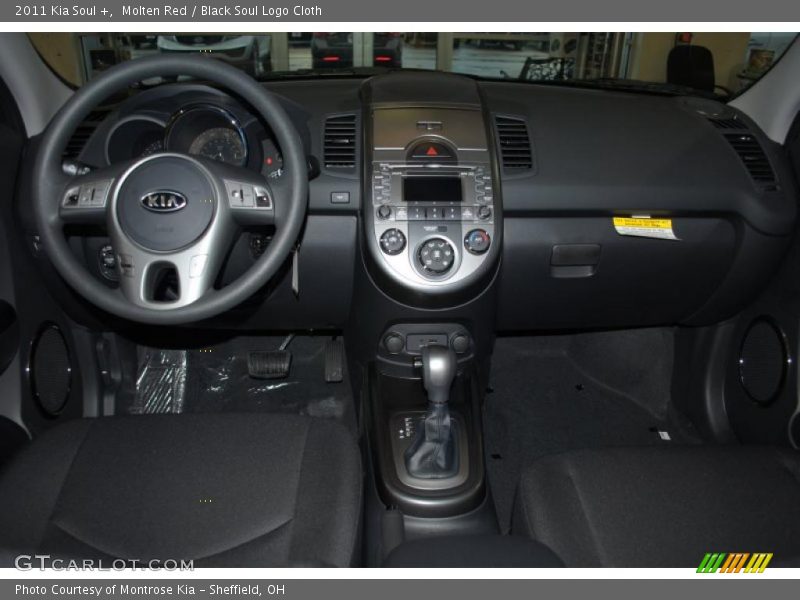 Molten Red / Black Soul Logo Cloth 2011 Kia Soul +