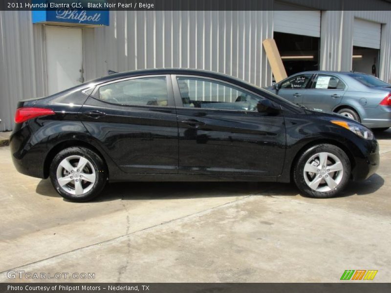 Black Noir Pearl / Beige 2011 Hyundai Elantra GLS