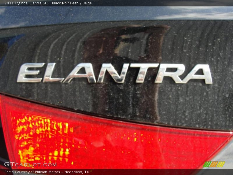 Black Noir Pearl / Beige 2011 Hyundai Elantra GLS