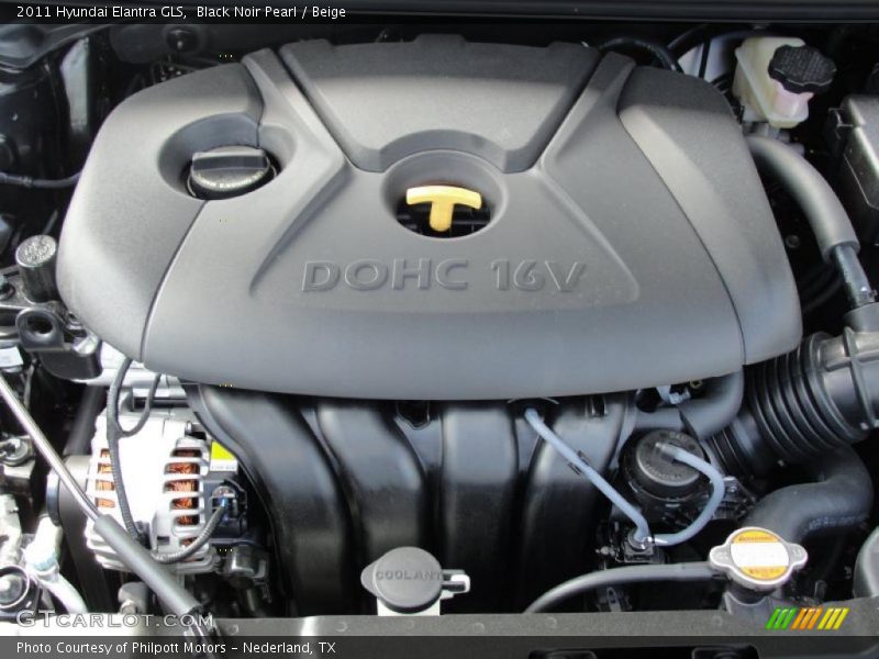 Black Noir Pearl / Beige 2011 Hyundai Elantra GLS