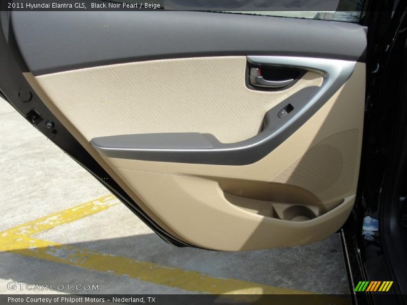 Black Noir Pearl / Beige 2011 Hyundai Elantra GLS