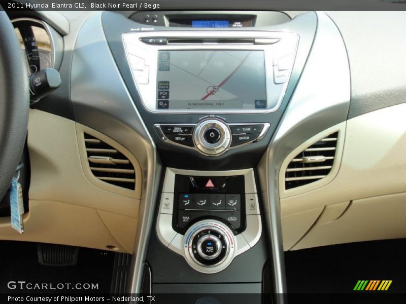 Navigation of 2011 Elantra GLS