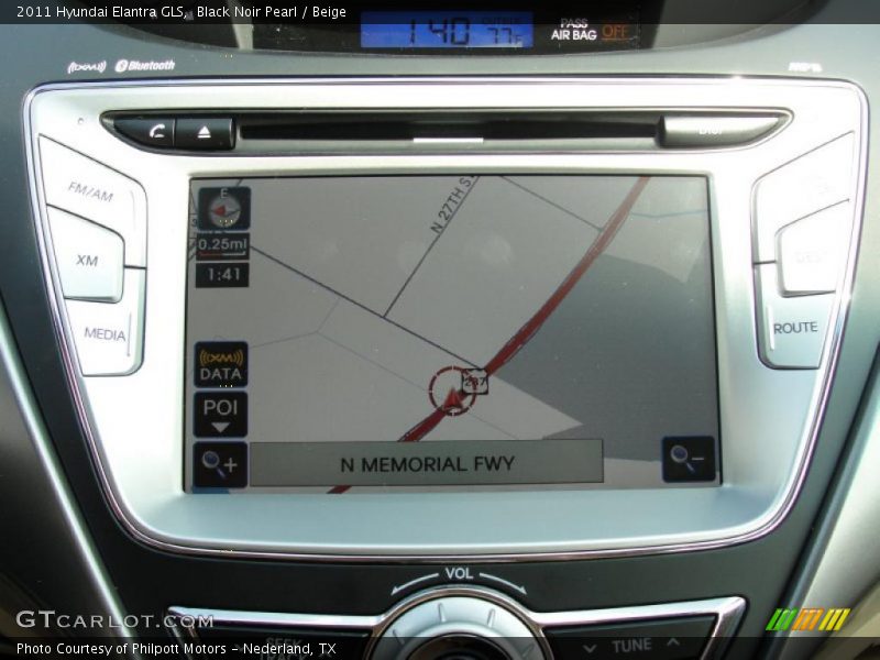 Navigation of 2011 Elantra GLS