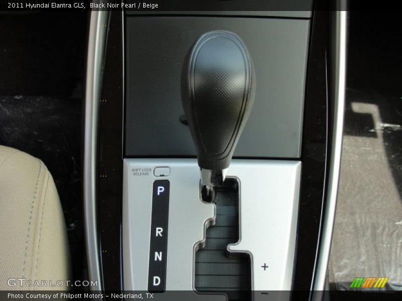 Black Noir Pearl / Beige 2011 Hyundai Elantra GLS
