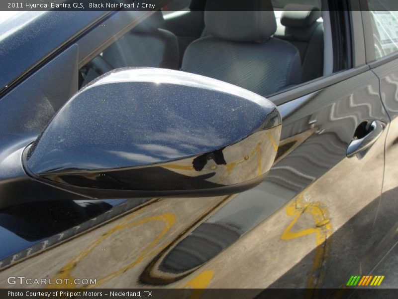 Black Noir Pearl / Gray 2011 Hyundai Elantra GLS