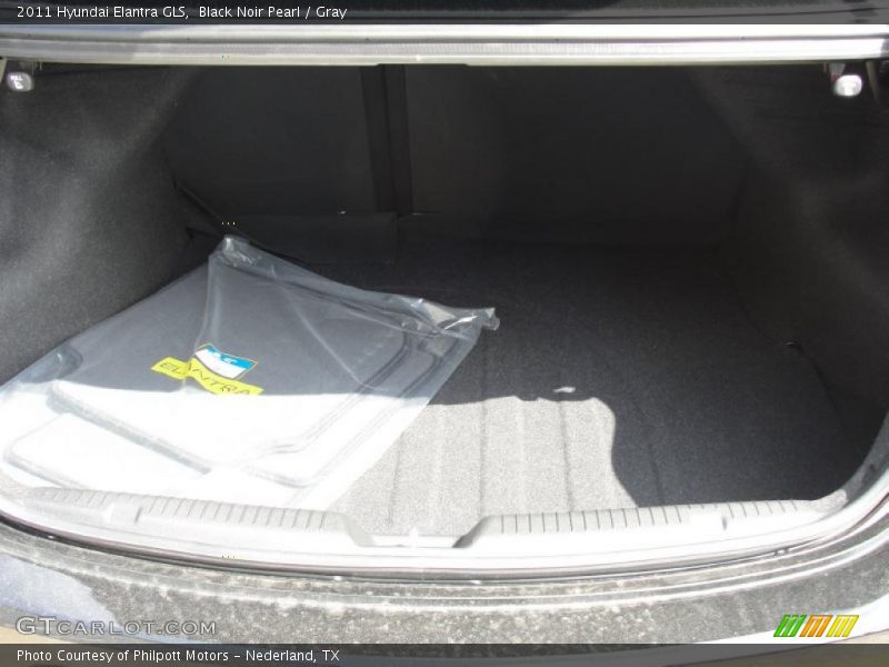 Black Noir Pearl / Gray 2011 Hyundai Elantra GLS