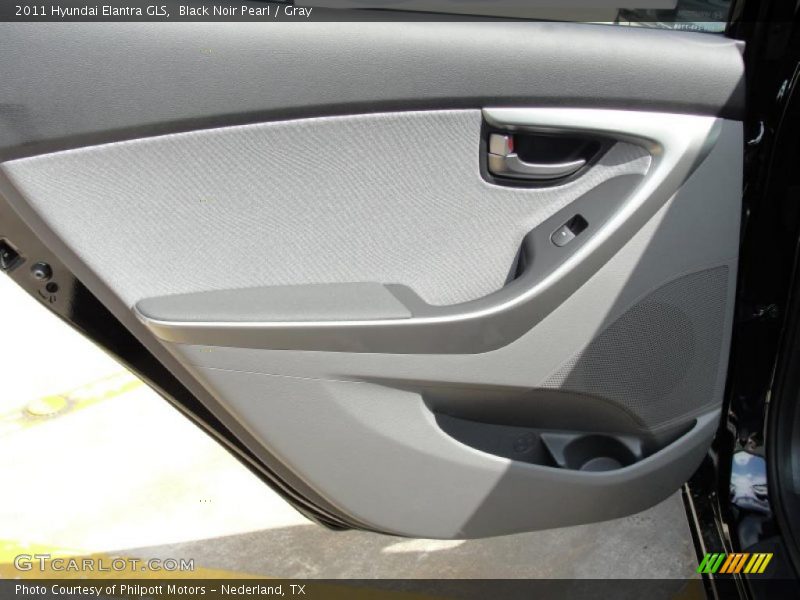 Black Noir Pearl / Gray 2011 Hyundai Elantra GLS