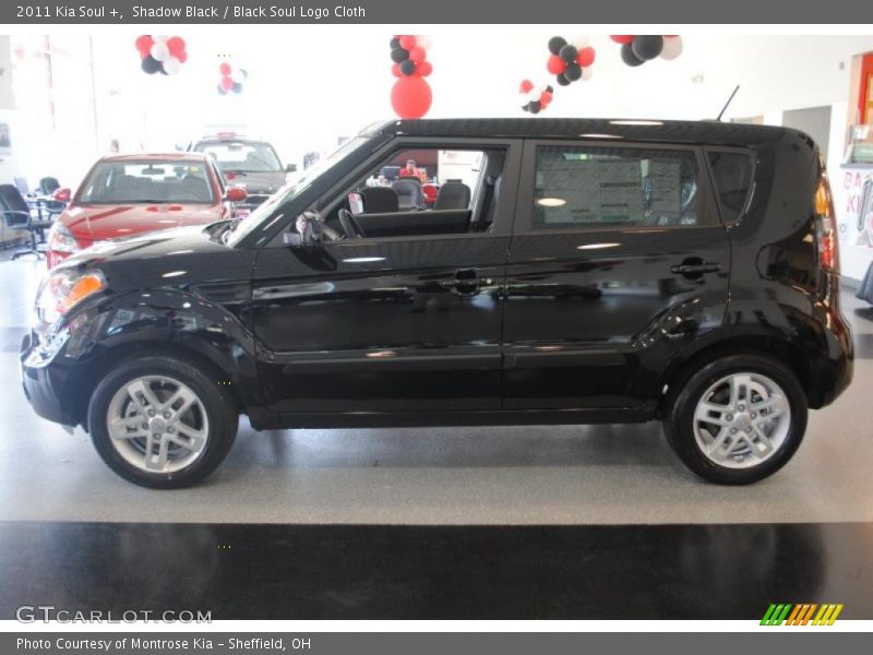 Shadow Black / Black Soul Logo Cloth 2011 Kia Soul +