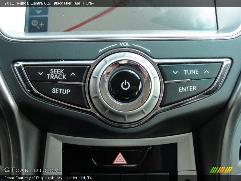 Black Noir Pearl / Gray 2011 Hyundai Elantra GLS