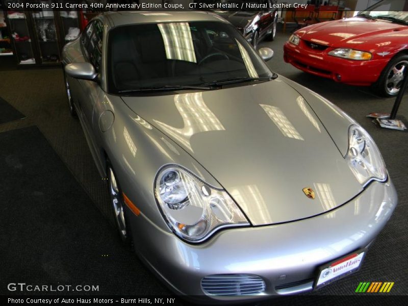 GT Silver Metallic / Natural Leather Grey 2004 Porsche 911 Carrera 40th Anniversary Edition Coupe