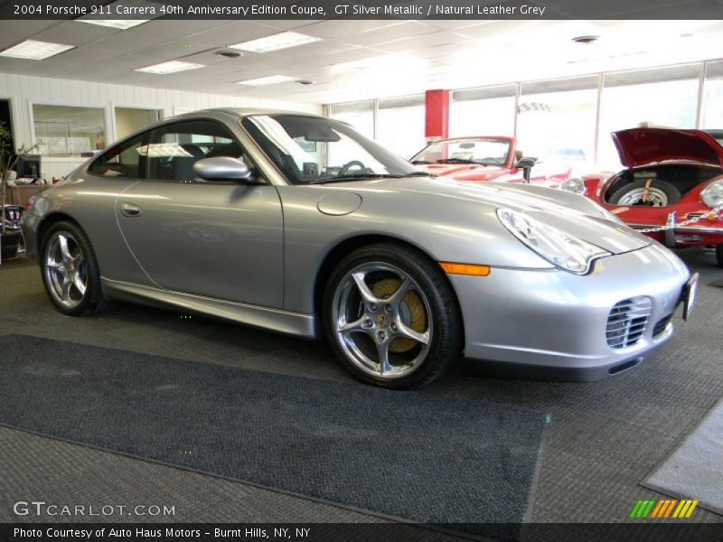 GT Silver Metallic / Natural Leather Grey 2004 Porsche 911 Carrera 40th Anniversary Edition Coupe