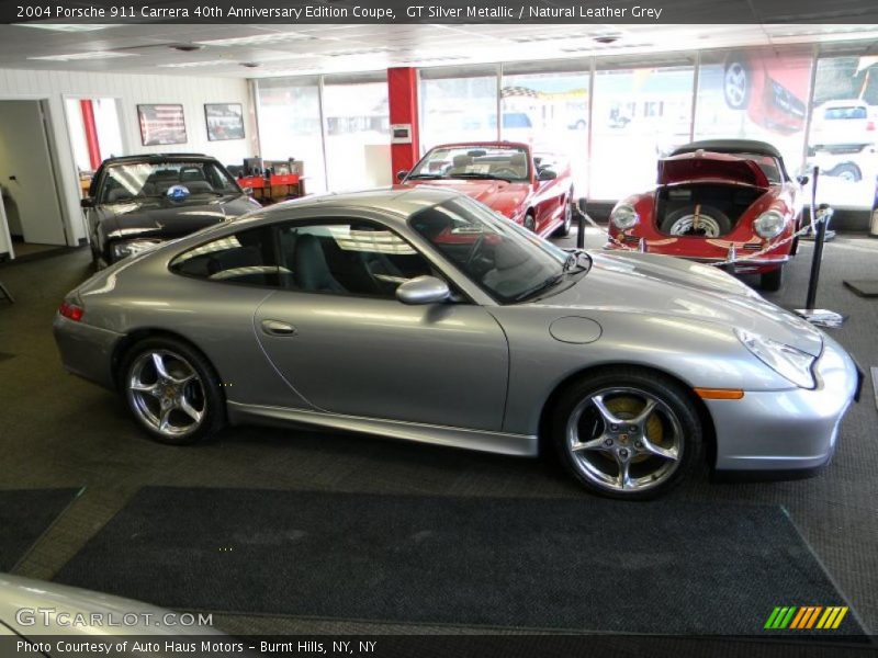 GT Silver Metallic / Natural Leather Grey 2004 Porsche 911 Carrera 40th Anniversary Edition Coupe