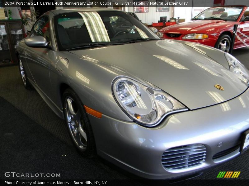 GT Silver Metallic / Natural Leather Grey 2004 Porsche 911 Carrera 40th Anniversary Edition Coupe