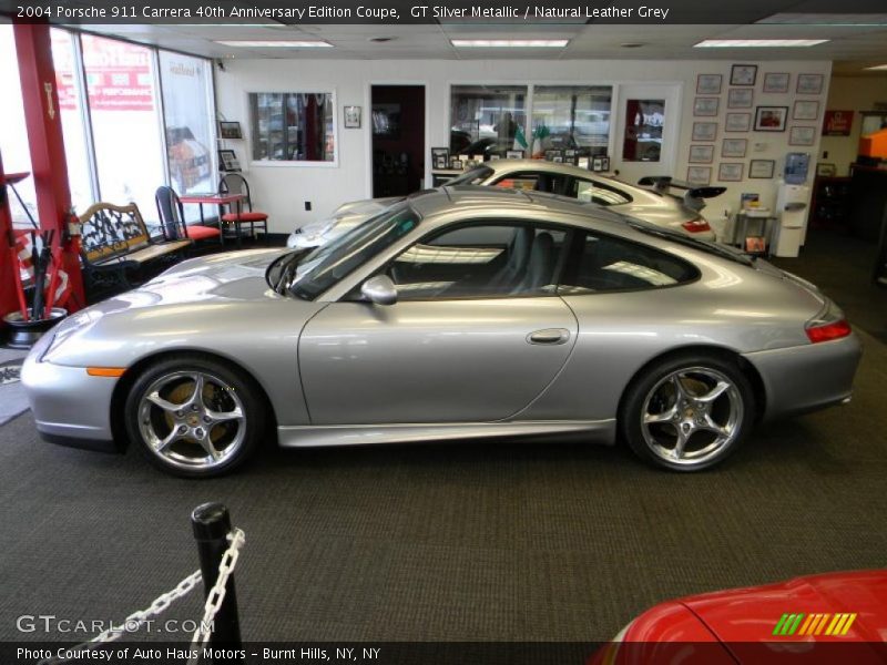 GT Silver Metallic / Natural Leather Grey 2004 Porsche 911 Carrera 40th Anniversary Edition Coupe