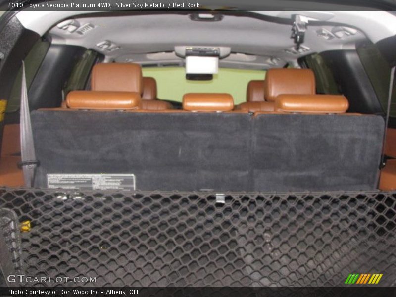Silver Sky Metallic / Red Rock 2010 Toyota Sequoia Platinum 4WD
