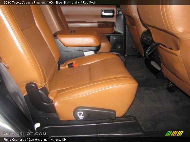 Silver Sky Metallic / Red Rock 2010 Toyota Sequoia Platinum 4WD