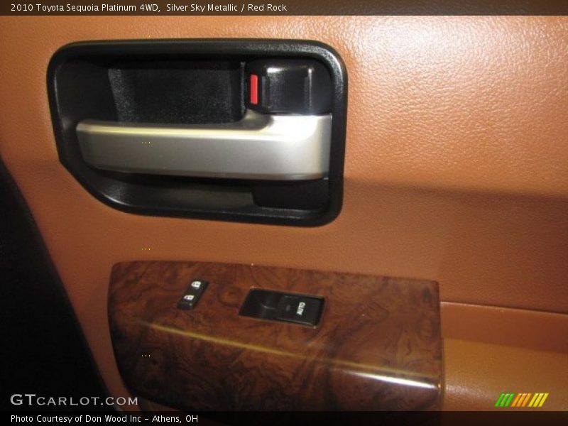 Silver Sky Metallic / Red Rock 2010 Toyota Sequoia Platinum 4WD