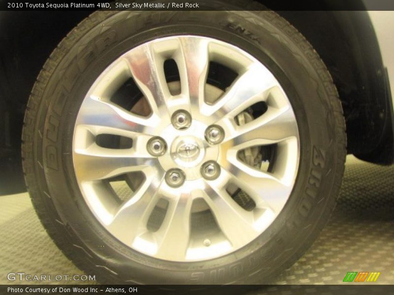 Silver Sky Metallic / Red Rock 2010 Toyota Sequoia Platinum 4WD