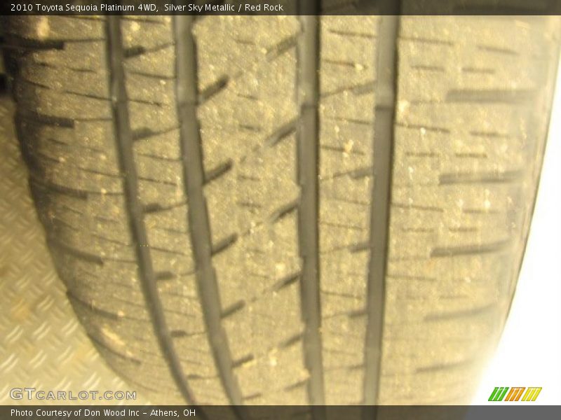 Silver Sky Metallic / Red Rock 2010 Toyota Sequoia Platinum 4WD