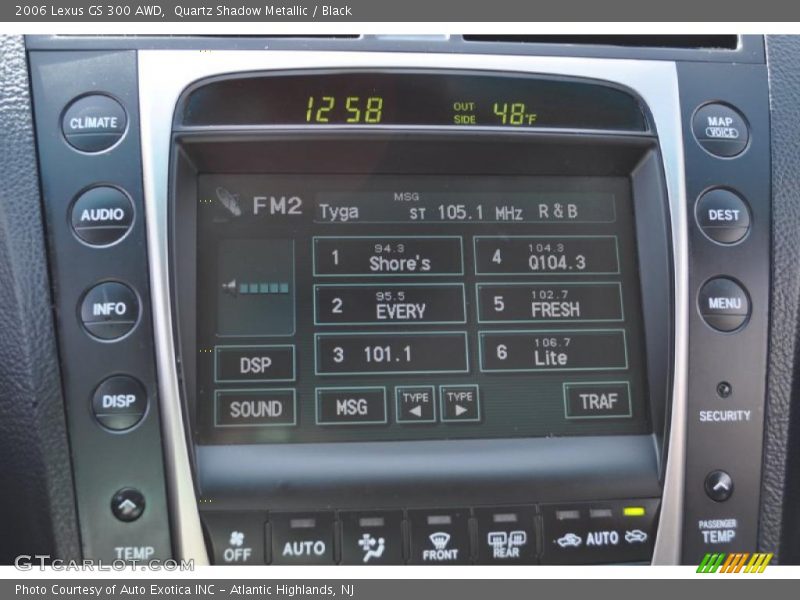 Quartz Shadow Metallic / Black 2006 Lexus GS 300 AWD