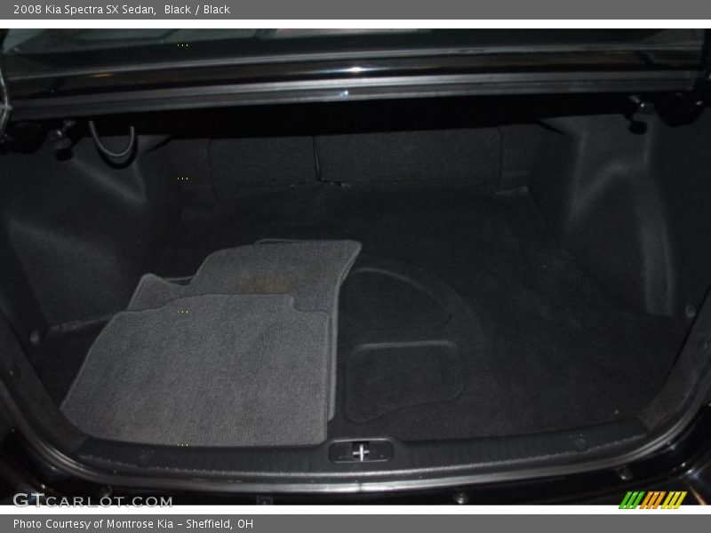 Black / Black 2008 Kia Spectra SX Sedan