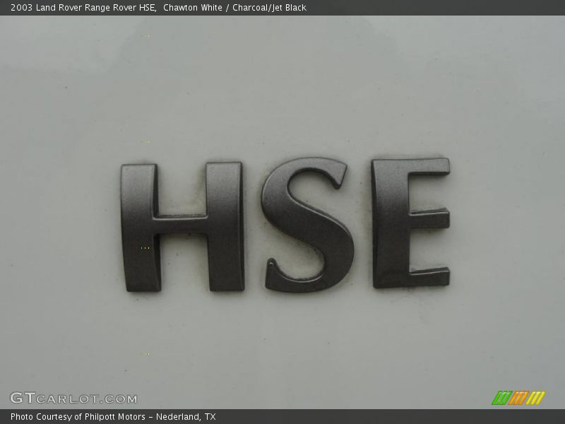  2003 Range Rover HSE Logo