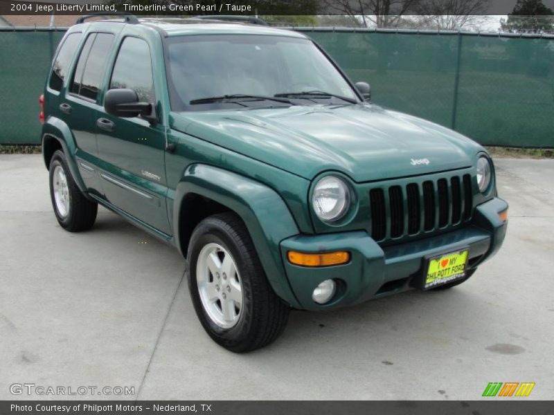 Timberline Green Pearl / Taupe 2004 Jeep Liberty Limited