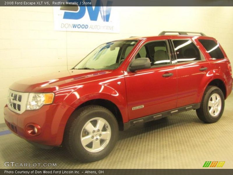 Redfire Metallic / Stone 2008 Ford Escape XLT V6