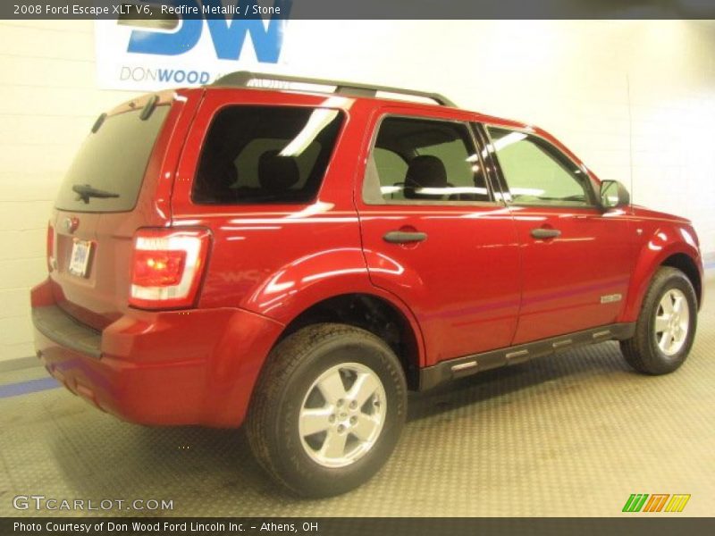 Redfire Metallic / Stone 2008 Ford Escape XLT V6