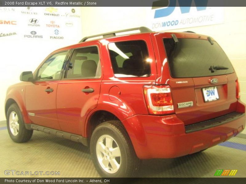 Redfire Metallic / Stone 2008 Ford Escape XLT V6