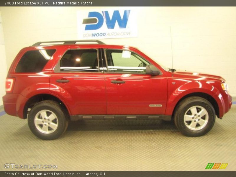 Redfire Metallic / Stone 2008 Ford Escape XLT V6