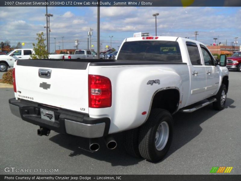 Summit White / Ebony 2007 Chevrolet Silverado 3500HD LTZ Crew Cab 4x4 Dually